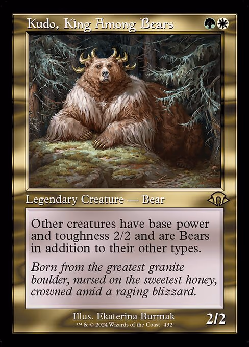 Kudo, King Among Bears (Retro Frame) - R (432)