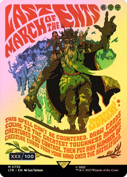Last March of the Ents (Borderless Poster) (Serial Numbered)