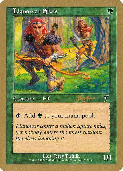 Llanowar Elves - 2002 Sim Han How (7ED) - S