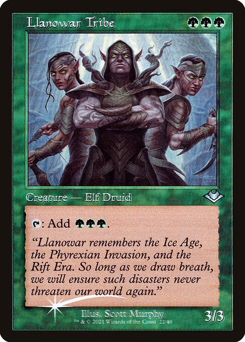 Llanowar Tribe (Retro Frame)