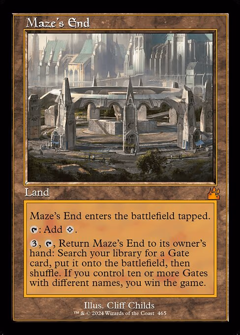 Maze's End (Retro Frame) - M (465)