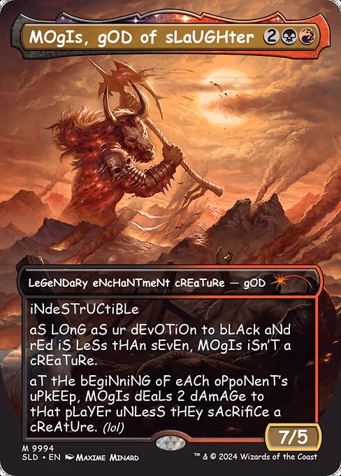 MOgIs, gOD of sLaUGHter