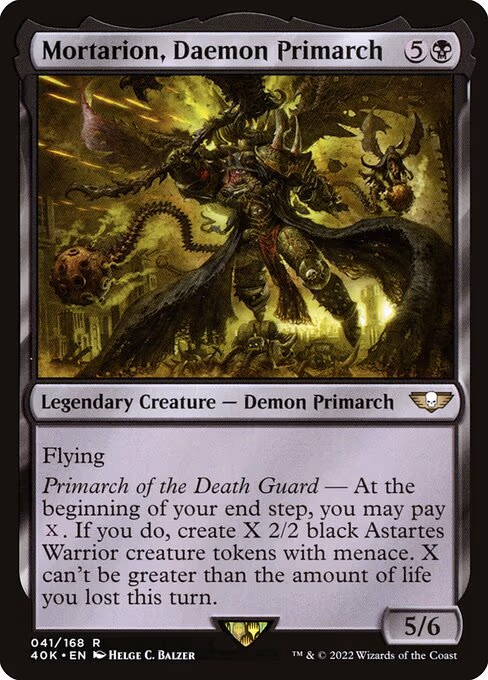 Mortarion, Daemon Primarch