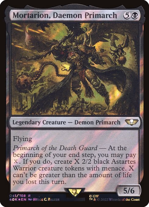 Mortarion, Daemon Primarch