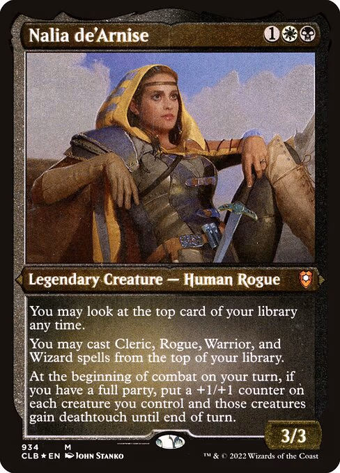Nalia de'Arnise (Display Commander) - Thick Stock
