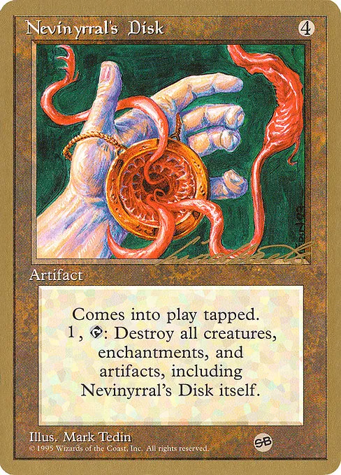 Nevinyrral's Disk - 1996 Leon Lindback (4ED)