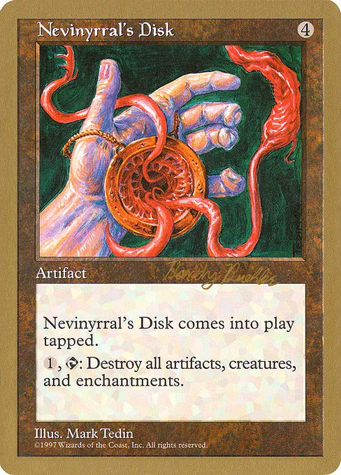 Nevinyrral's Disk - 1998 Randy Buehler (5ED) - S