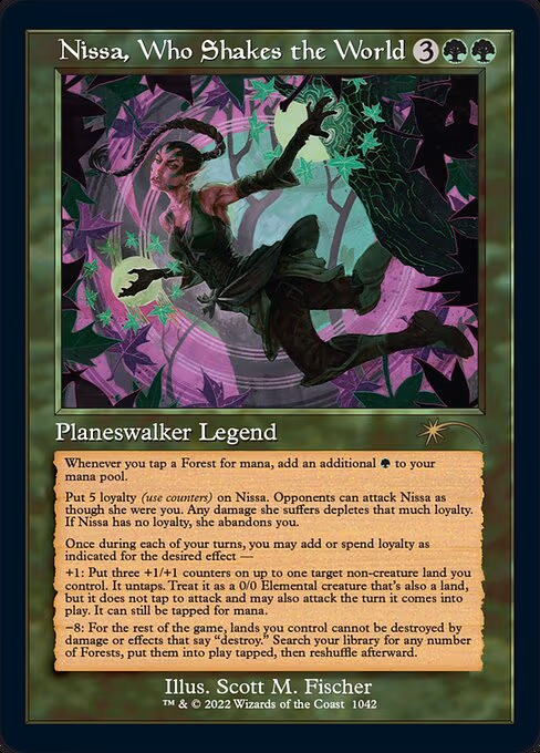 Nissa, Who Shakes the World (Retro Frame)