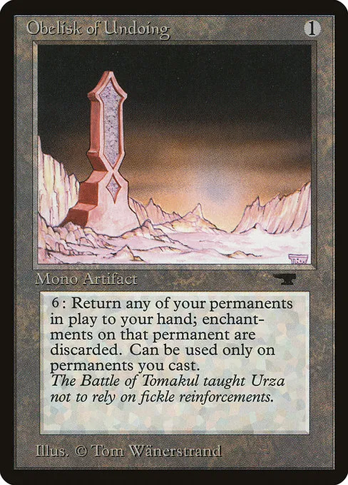 Obelisk of Undoing - R