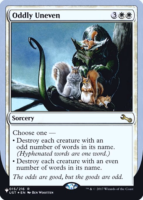 Oddly Uneven - R (015/216)