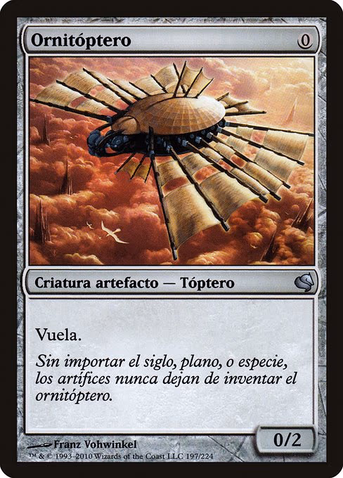 Ornithopter (Spanish) - "Ornitoptero" - U (197)
