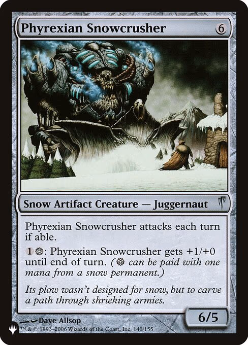 Phyrexian Snowcrusher - U (140/155)