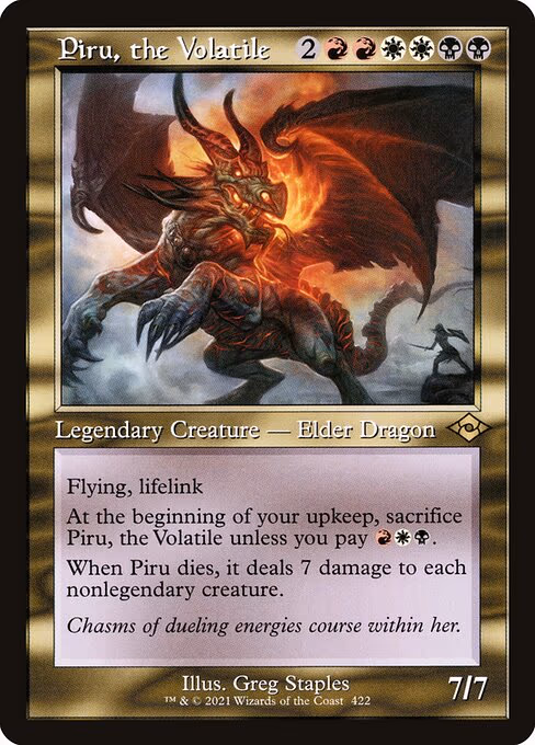 Piru, the Volatile (Retro Frame)