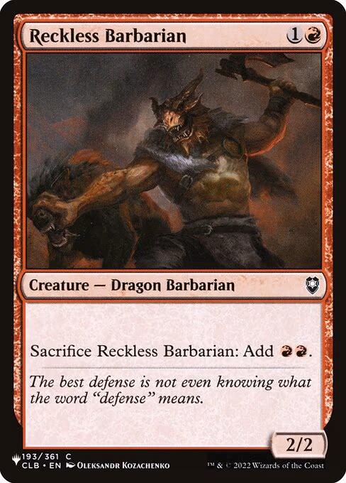 Reckless Barbarian