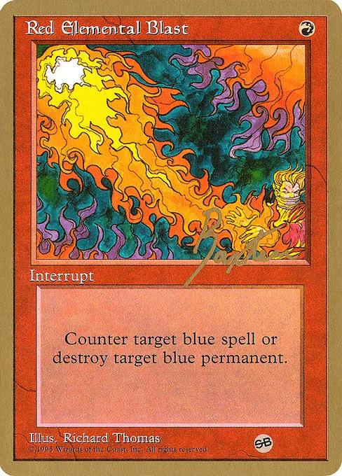 Red Elemental Blast - 1996 George Baxter (4ED)