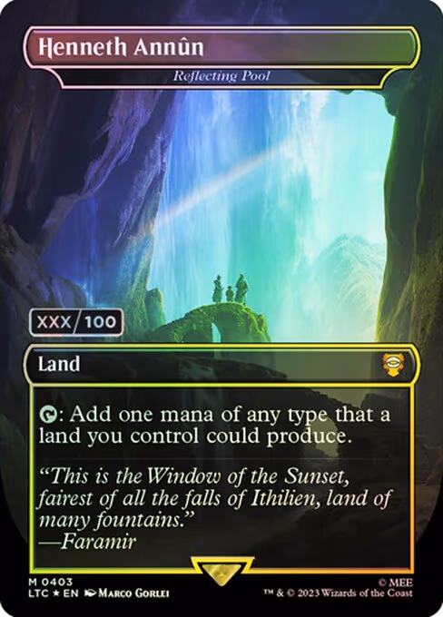 Henneth Annun - Reflecting Pool (Borderless) (Serial Numbered) - M (403)