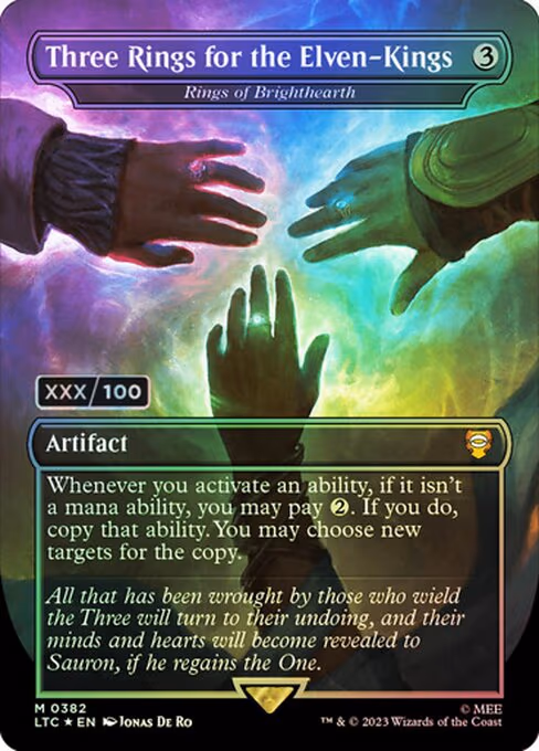 Three Rings for the Elven-Kings - Rings of Brighthearth (Serial Numbered)