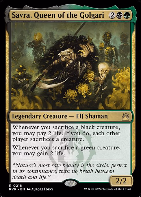 Savra, Queen of the Golgari - R (218)