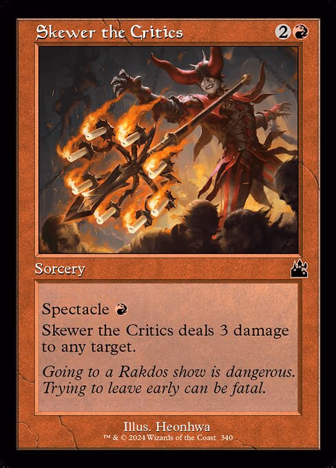 Skewer the Critics (Retro Frame) - C (340)