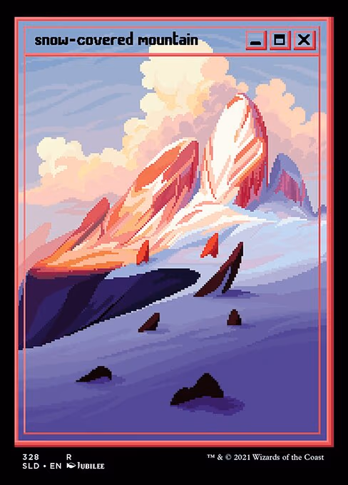 Snow-Covered Mountain (PixelSnowLands.jpg)