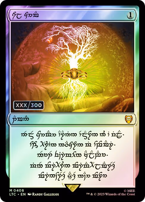 Sol Ring - Elven (0408) (Serial Numbered) - M (408)