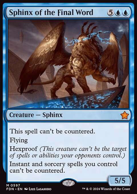 Sphinx of the Final Word
