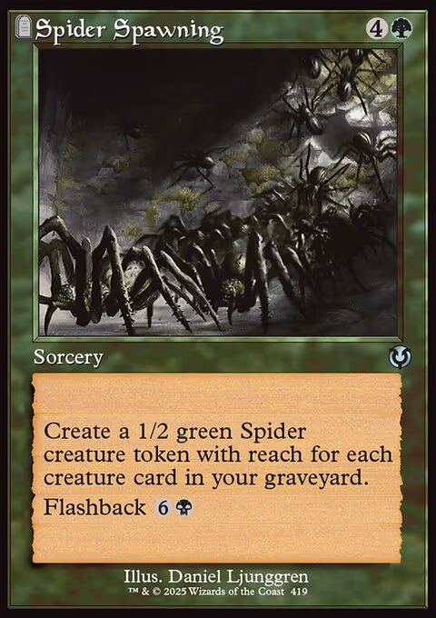 Spider Spawning (Retro Frame)