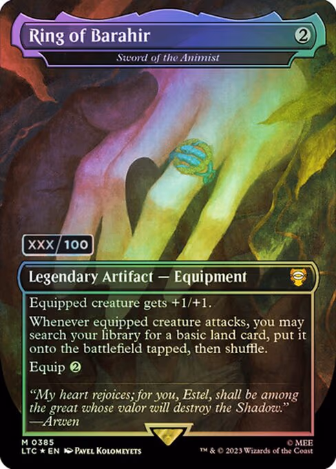 Ring of Barahir - Sword of the Animist (Serial Numbered)