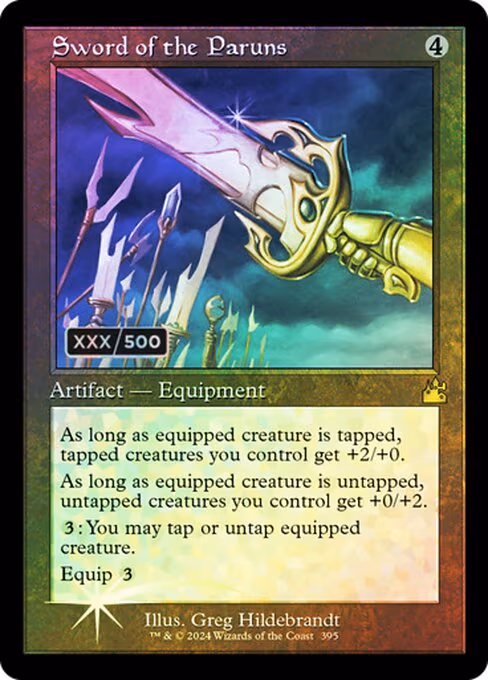 Sword of the Paruns (Retro Frame) (Serial Numbered)