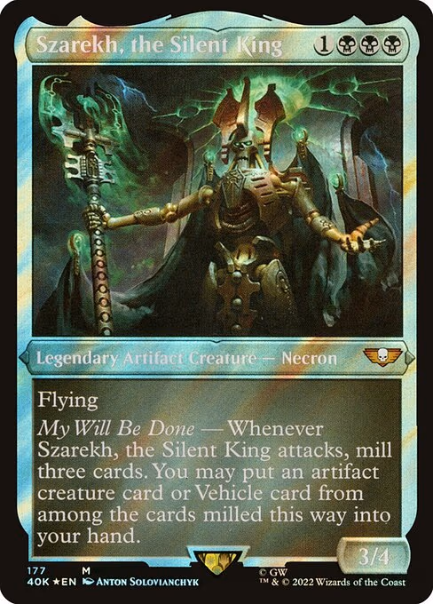 Szarekh, the Silent King (Display Commander) (Surge Foil) - Thick Stock