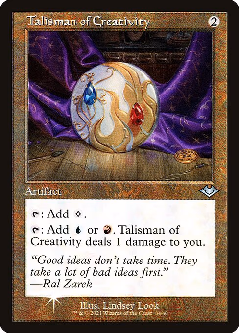 Talisman of Creativity (Retro Frame)