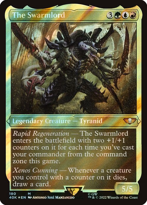 The Swarmlord (Display Commander) (Surge Foil) - Thick Stock - M (180)
