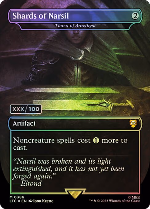 Shards of Narsil - Thorn of Amethyst (Serial Numbered)