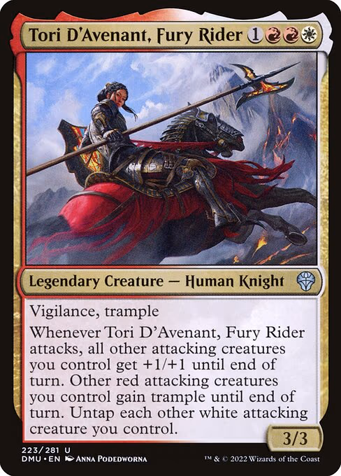 Tori D'Avenant, Fury Rider