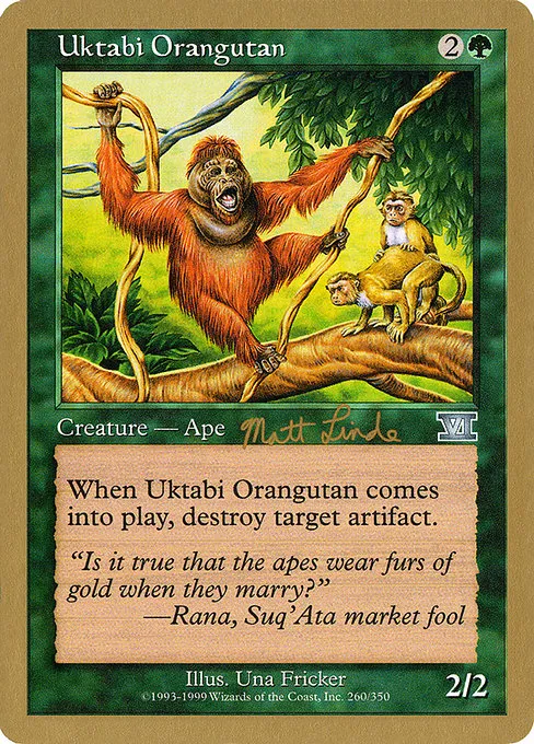 Uktabi Orangutan - 1999 Matt Linde (6ED)
