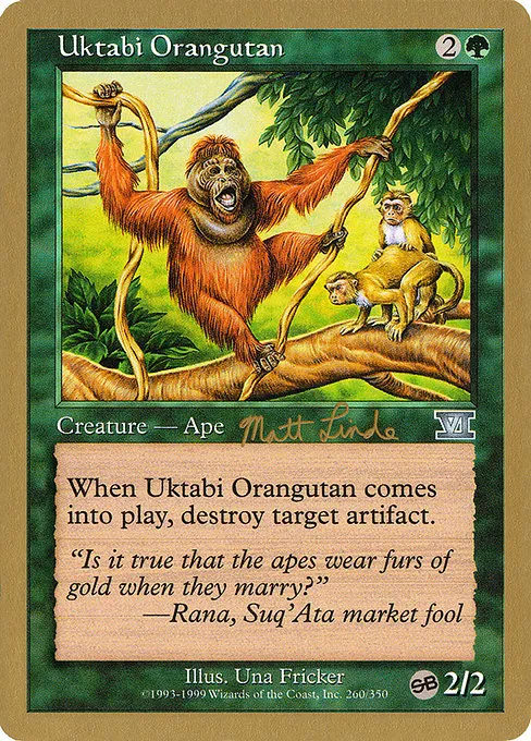 Uktabi Orangutan - 1999 Matt Linde (6ED)