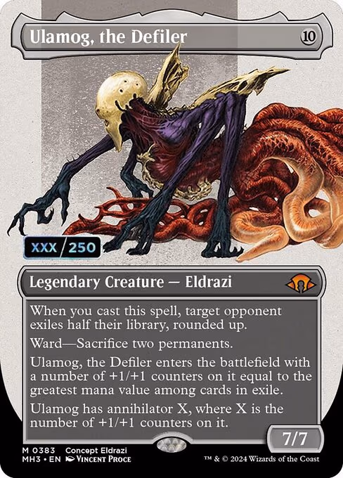 Ulamog, the Defiler (Borderless) (Serial Numbered)