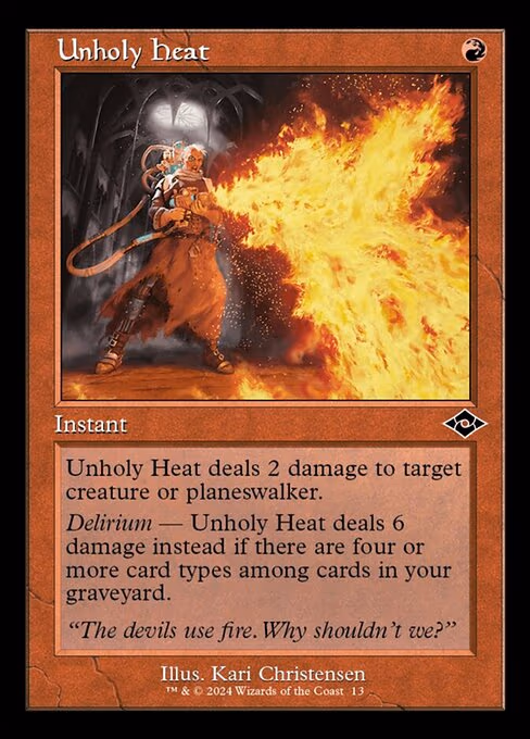 Unholy Heat (Retro Frame)
