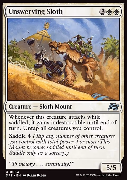Unswerving Sloth