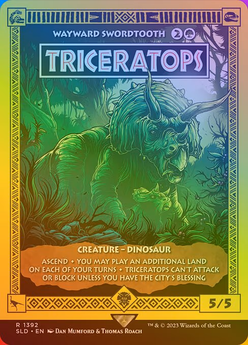 Triceratops - Wayward Swordtooth - R (1392)