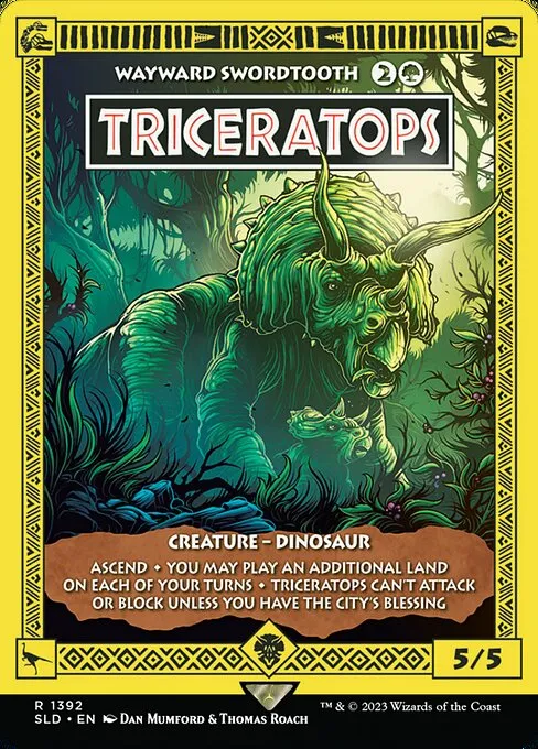 Triceratops - Wayward Swordtooth - R (1392)