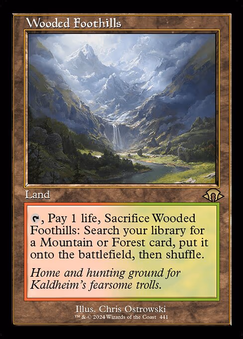 Wooded Foothills (Retro Frame)