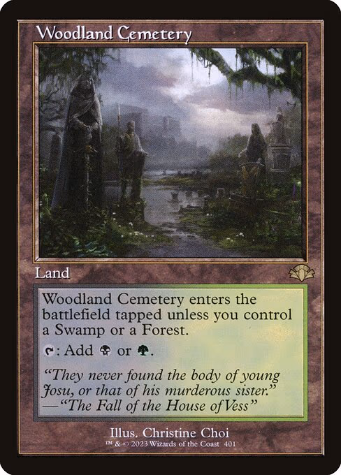 Woodland Cemetery (Retro Frame)