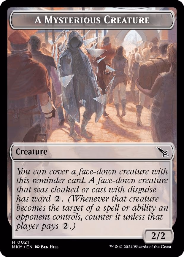 A Mysterious Creature Token