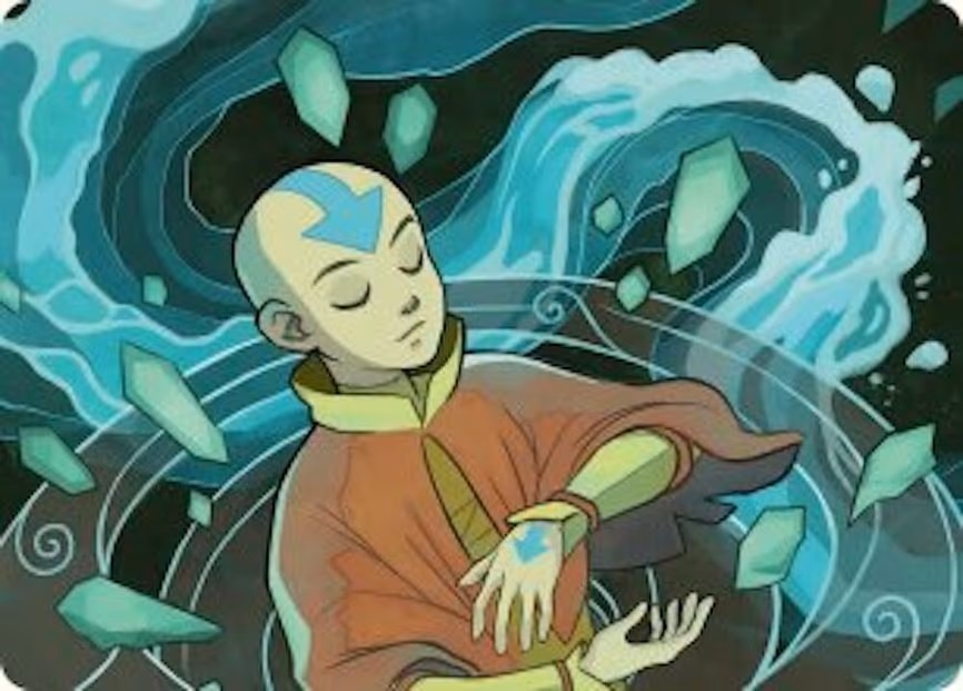 Aang, at the Crossroads Art Card