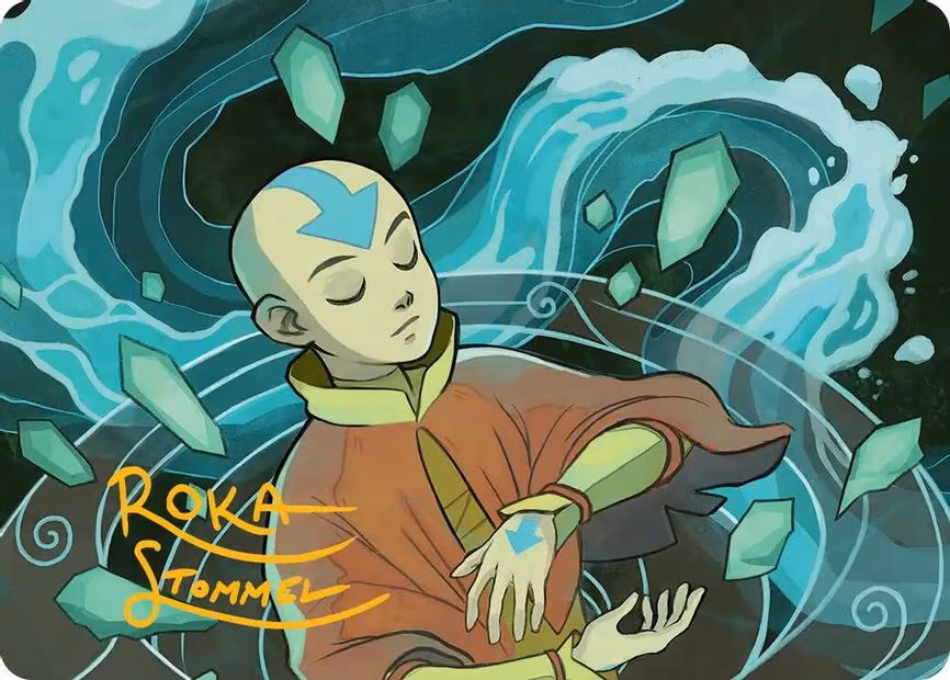 Aang, at the Crossroads Art Card