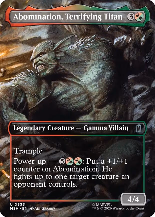 Abomination, Terrifying Titan