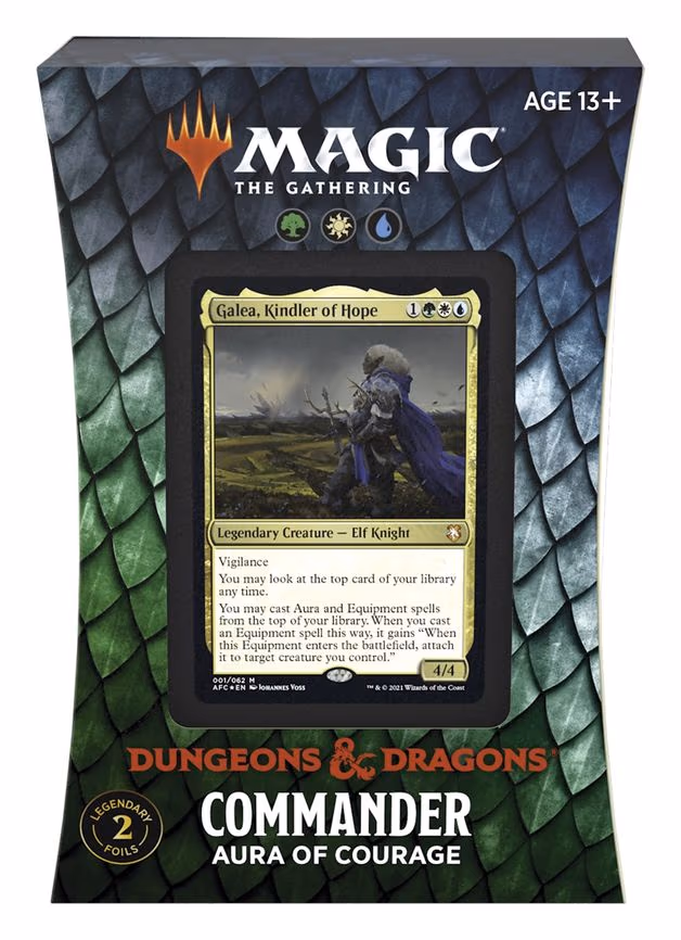 Adventures in the Forgotten Realms - Aura of Courage Commander Deck