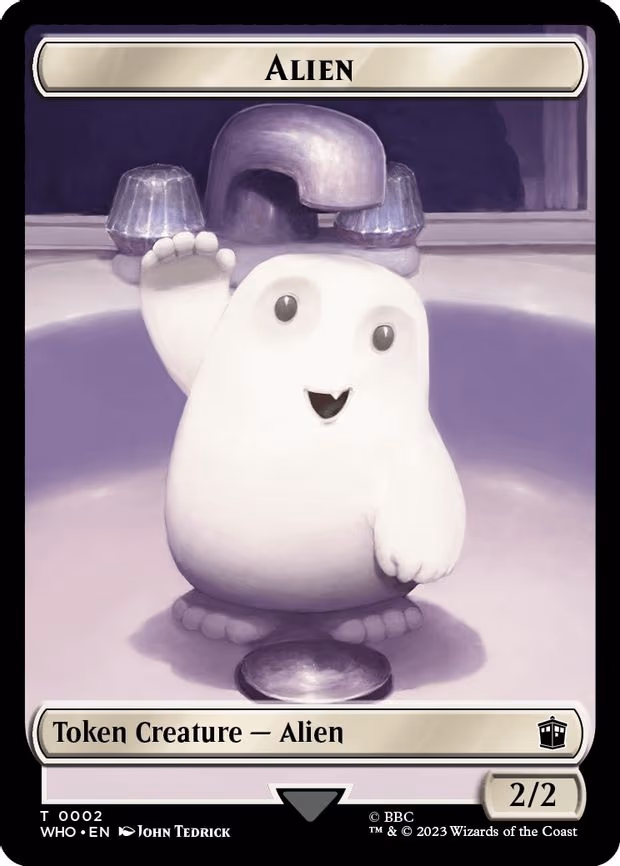 Alien // Dinosaur Double-Sided Token
