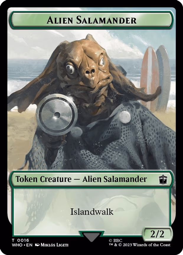 Alien Salamander // Alien Insect Double-Sided Token